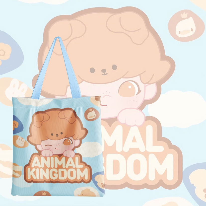 Dimmo cartoon cute ins wind self-printed canvas bag