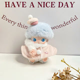 New Life Diary Series Baby Clothes Vinyl Plush Pendant Overalls