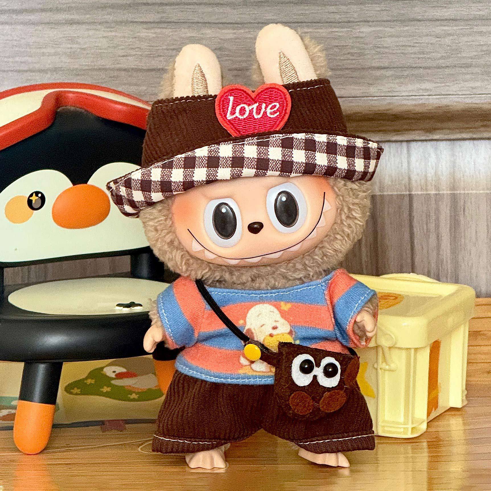Only clothes are suitable for labubu sitting party baby clothes one two three generations labubu clothes set accessories periphery
