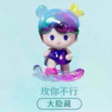 YOYO paint a good color head cute grain series right and right cute tide play tabletop ornament birthday gift figure