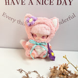New Life Diary Series Baby Clothes Vinyl Plush Pendant Overalls