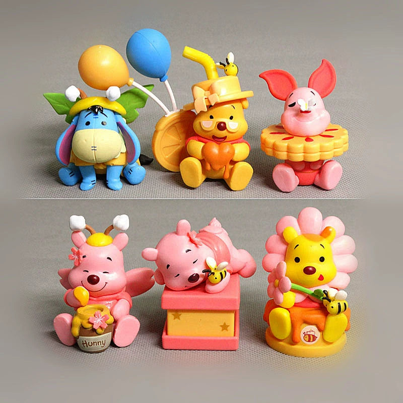 Cute Winnie the Pooh Pig Pierre Eeyore desktop figure doll model decorative ornament