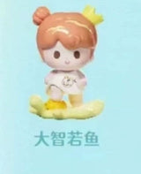 YOYO paint a good color head cute grain series right and right cute tide play tabletop ornament birthday gift figure