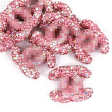 Terracotta Rhinestone Double C