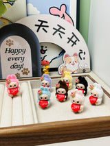 fluffy sitting labubu